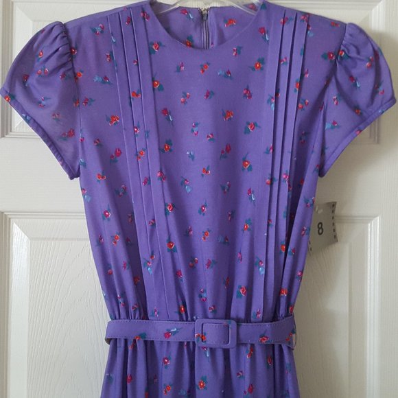 Vintage Cap-Sleeve  Dress - Picture 1 of 15